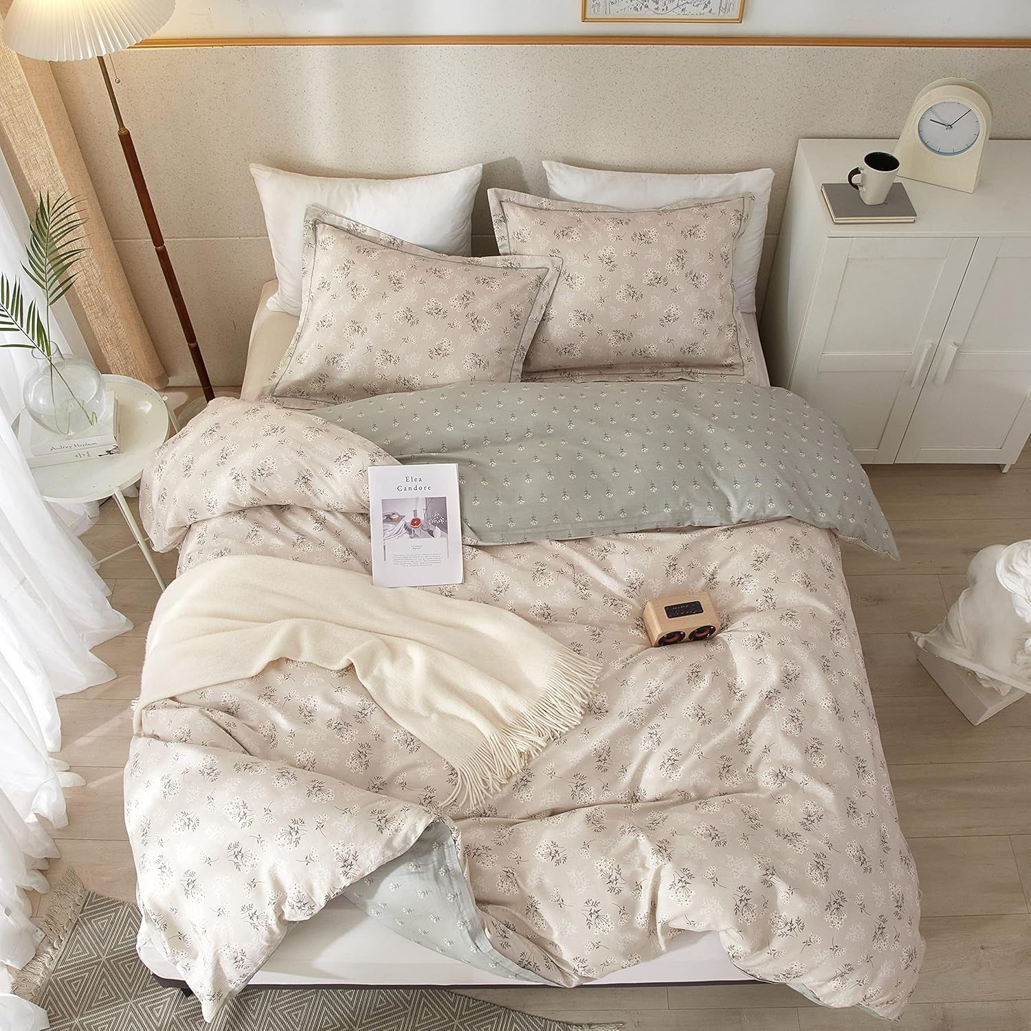 Floral Cotton Bedding Comforter Set